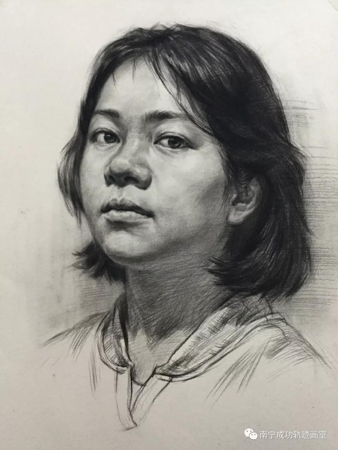 人物头像素描范画