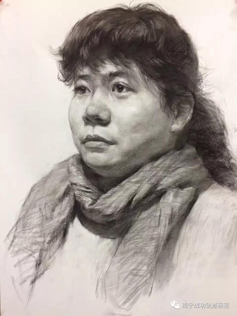 人物头像素描范画