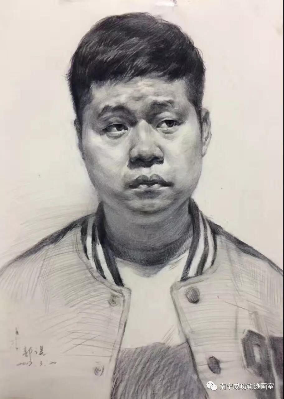 人物头像素描范画