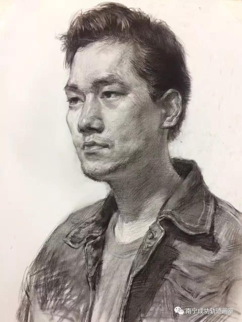 人物头像素描范画