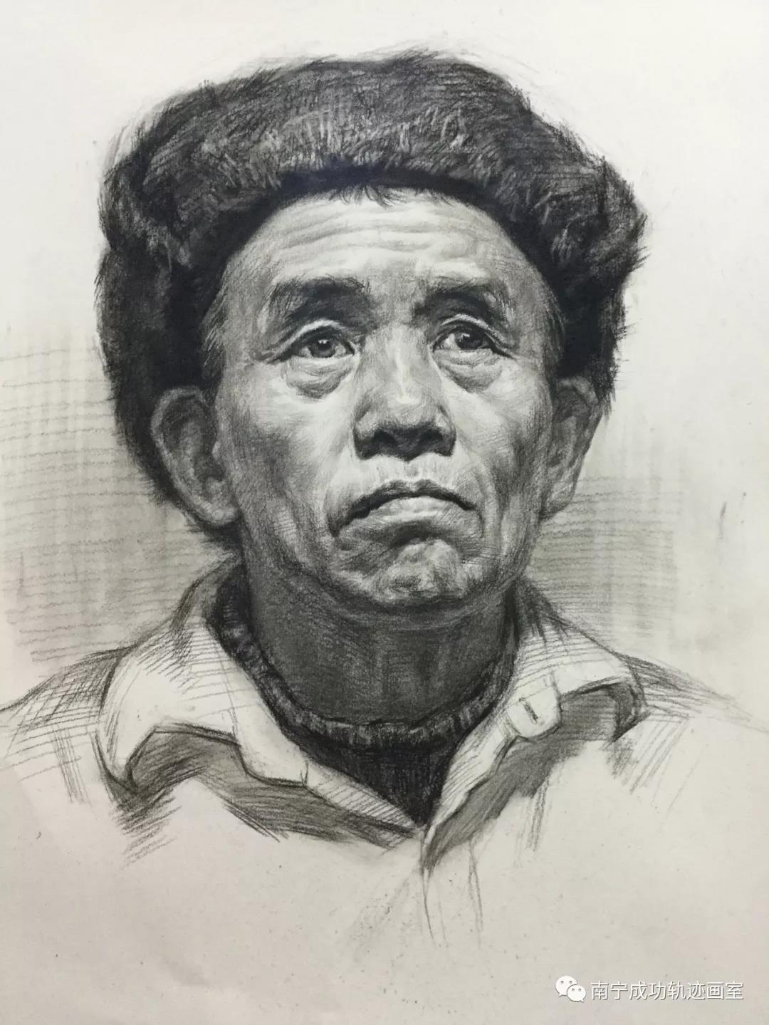 人物头像素描范画