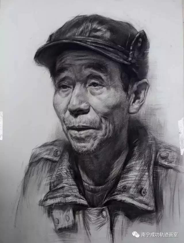 人物头像素描范画