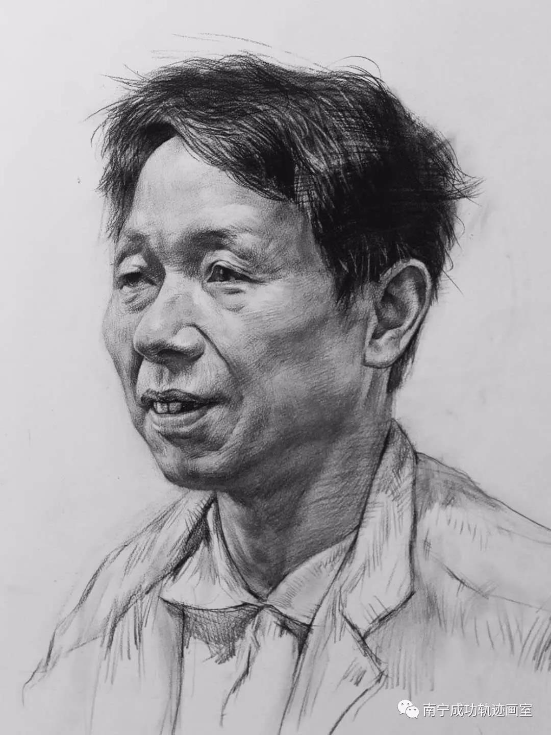 人物头像素描范画