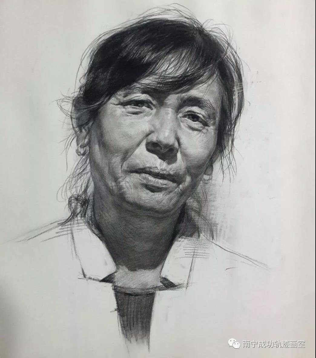 人物头像素描范画