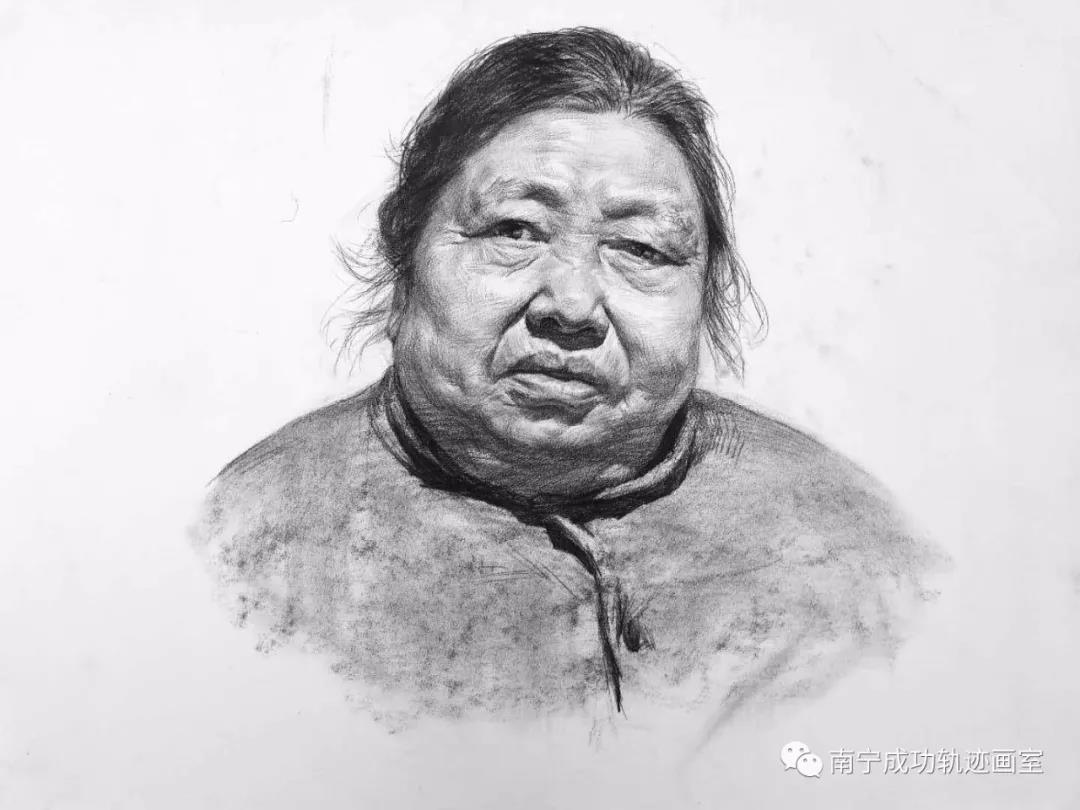 人物头像素描范画