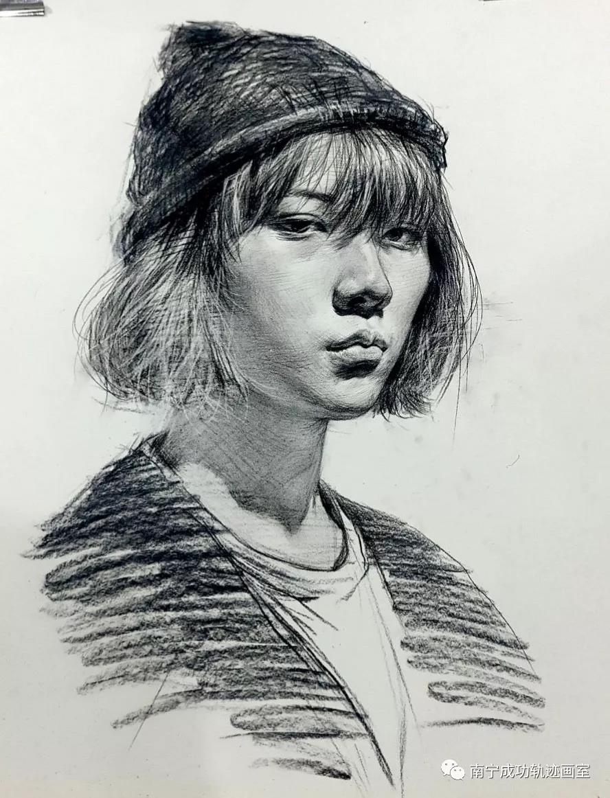 人物头像素描范画
