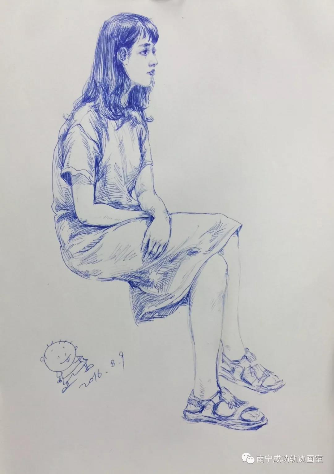 速写人物范画赏析